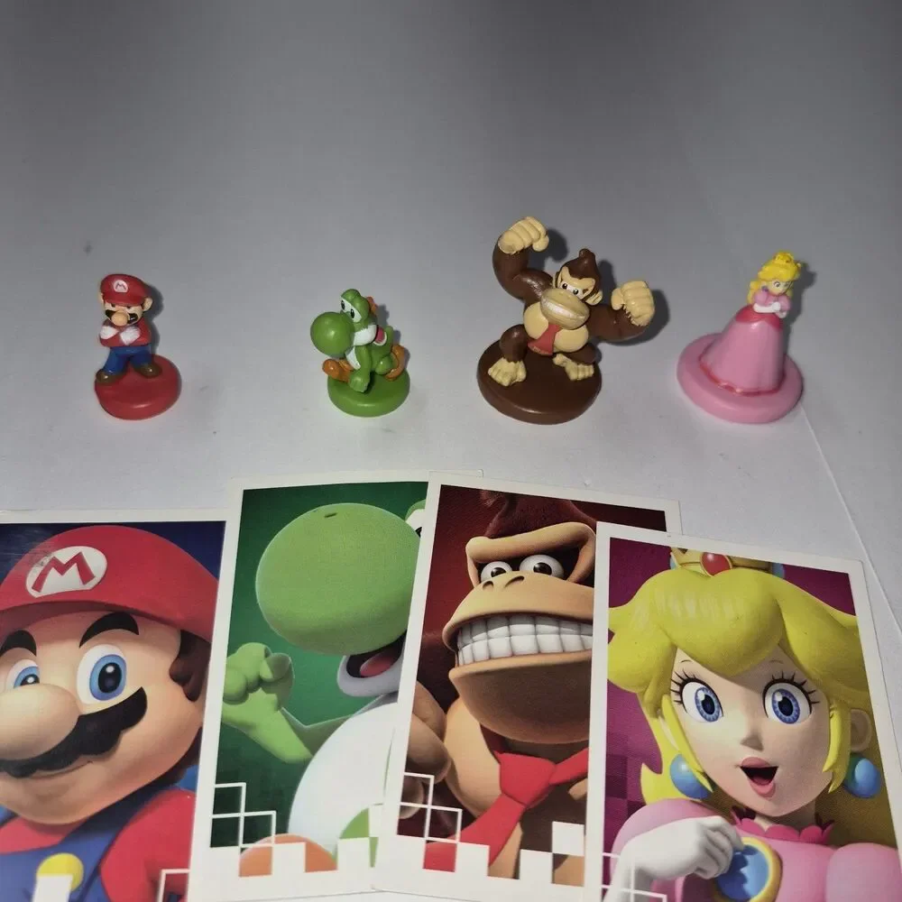 Monopoly Gamer Replacement Parts Lot Mario Yoshi Donkey Kong Peach Cards Die Euc
